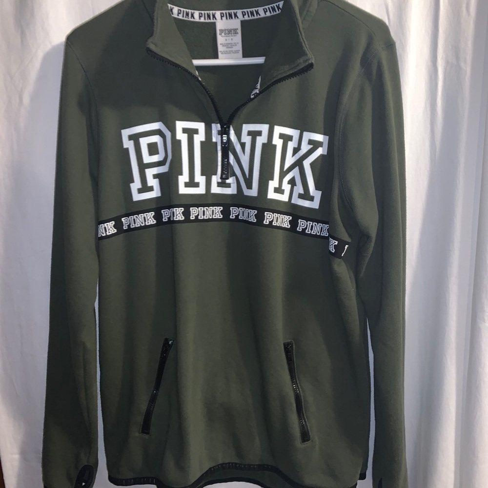 Pink quarter zip
